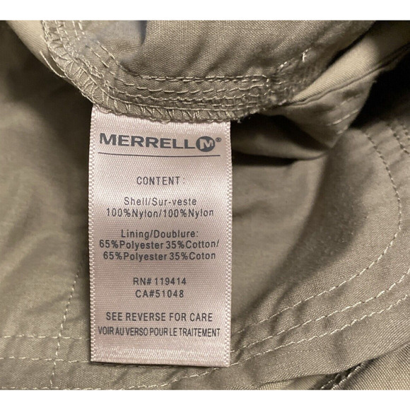 Merrell Pants Womens 8 Taupe Beige Hiking UPF50+ Opti Wick Convertible & Pockets - Picture 10 of 11